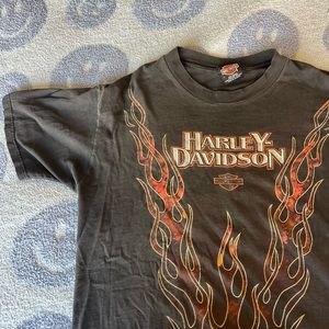 Harley Davidson Worn In Shirt